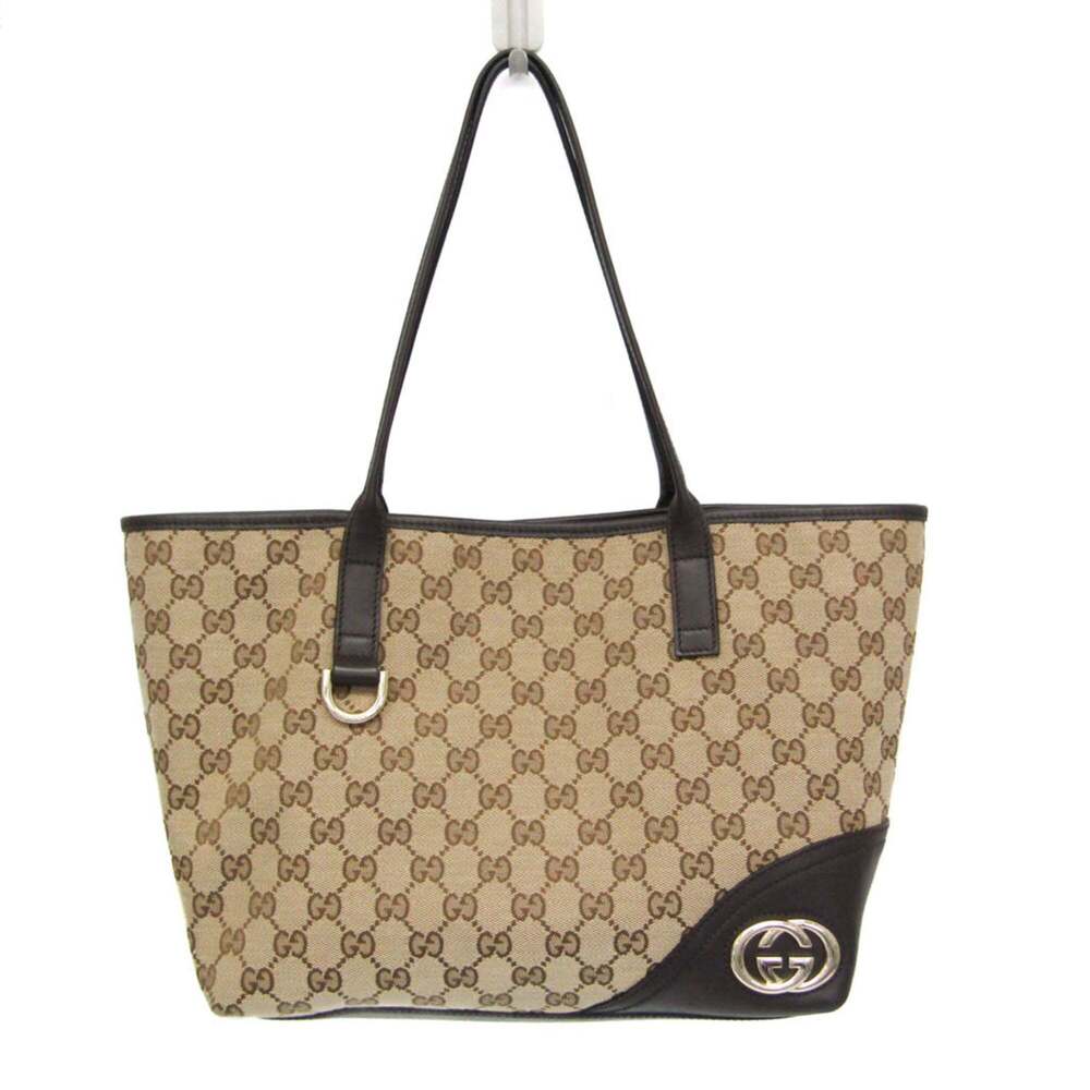 GUCCI Brown Leather Tote Bag - Picture 1 of 15